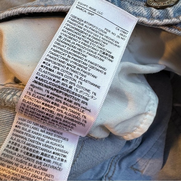 Gap Teen Sky-High Loose Jeans Size 10 Light Wash - Picture 4 of 9